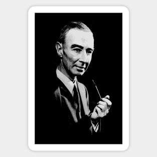 Robert Oppenheimer Smoking Sticker